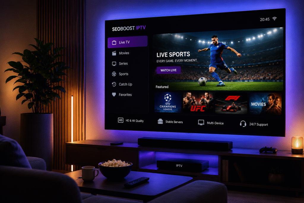 live channels , sports channels , movies and seriees in 4k